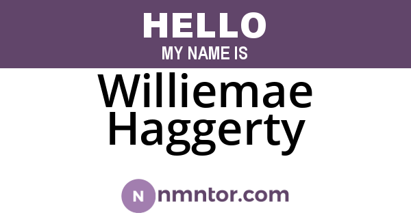 Williemae Haggerty