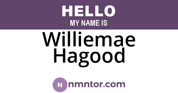 Williemae Hagood