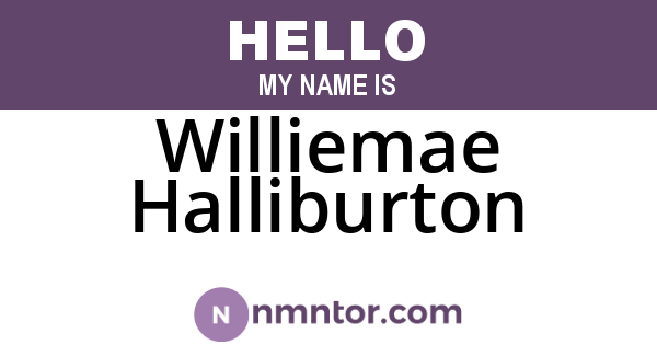 Williemae Halliburton