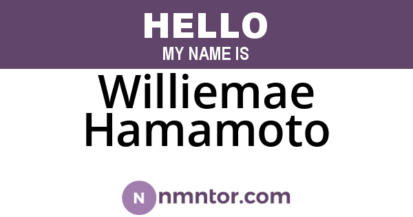 Williemae Hamamoto