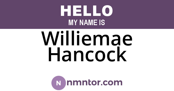 Williemae Hancock