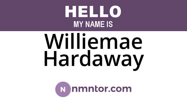Williemae Hardaway