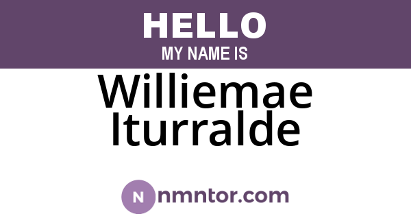 Williemae Iturralde
