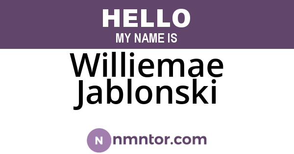 Williemae Jablonski