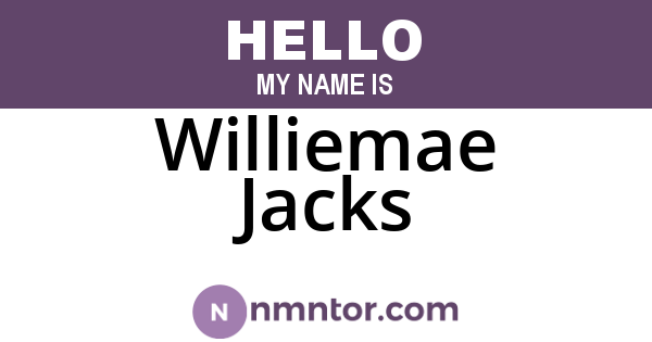 Williemae Jacks