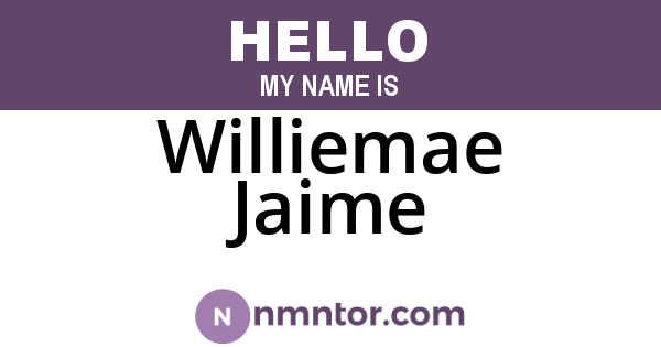 Williemae Jaime