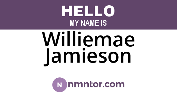 Williemae Jamieson