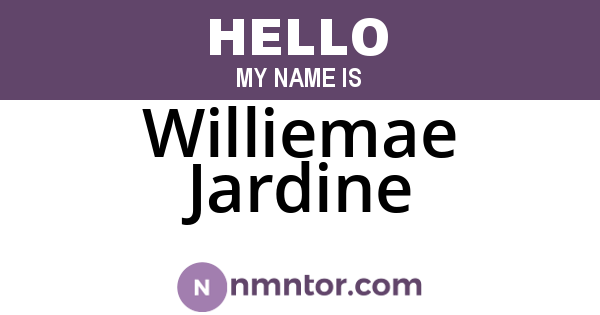 Williemae Jardine