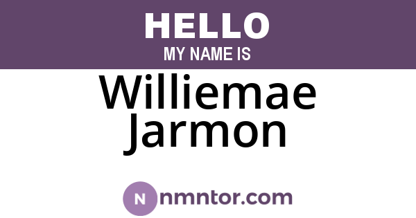 Williemae Jarmon