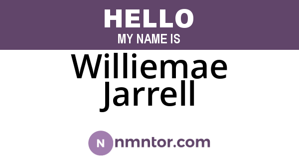 Williemae Jarrell