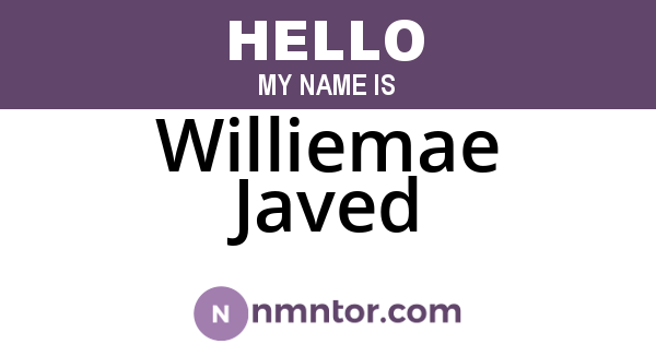 Williemae Javed