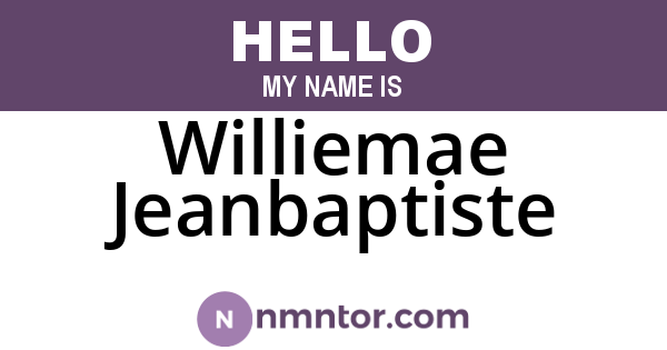 Williemae Jeanbaptiste
