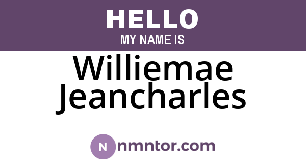 Williemae Jeancharles