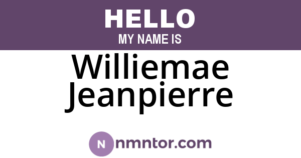 Williemae Jeanpierre
