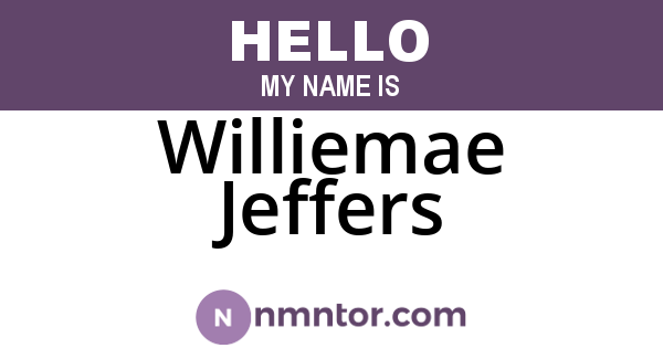 Williemae Jeffers