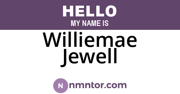 Williemae Jewell