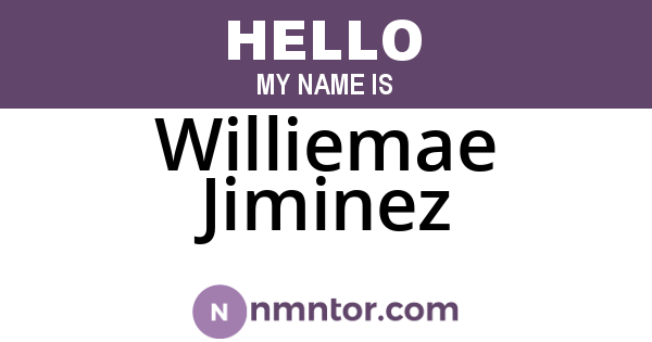Williemae Jiminez
