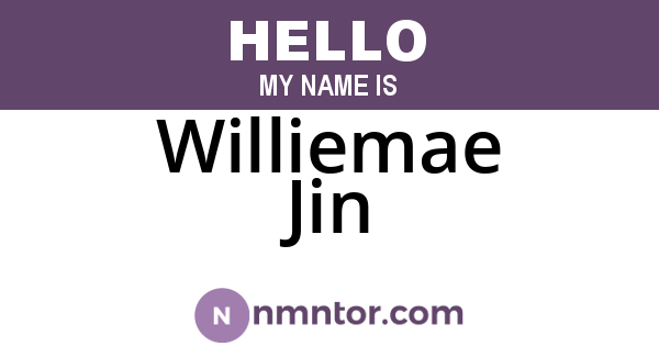 Williemae Jin