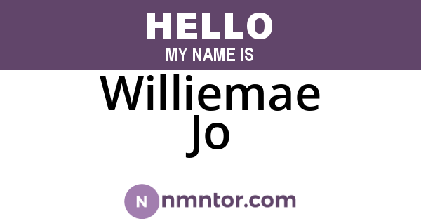 Williemae Jo