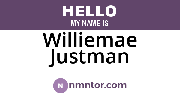 Williemae Justman