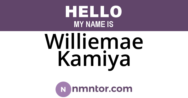 Williemae Kamiya