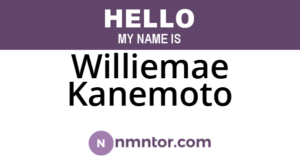 Williemae Kanemoto