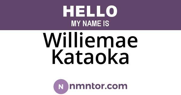 Williemae Kataoka