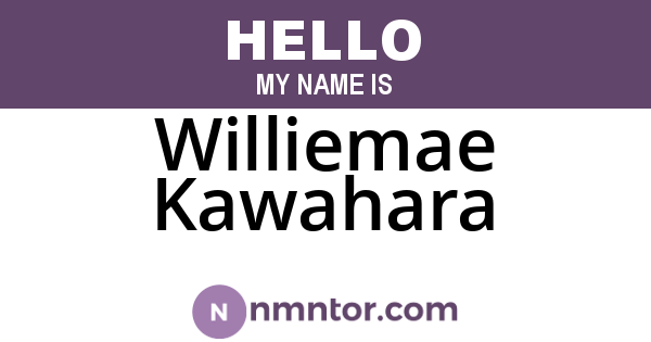 Williemae Kawahara