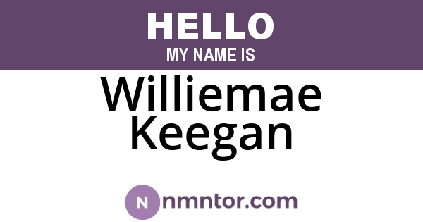 Williemae Keegan