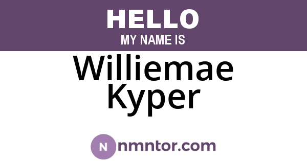Williemae Kyper