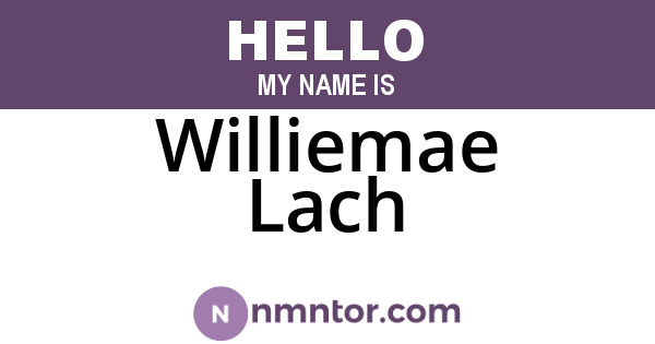 Williemae Lach