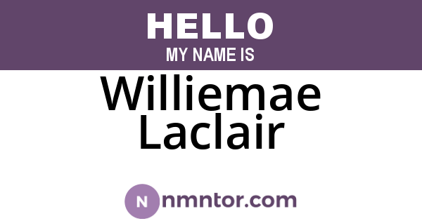 Williemae Laclair