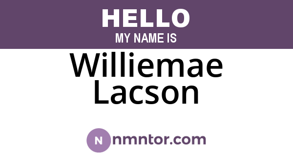 Williemae Lacson