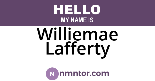 Williemae Lafferty