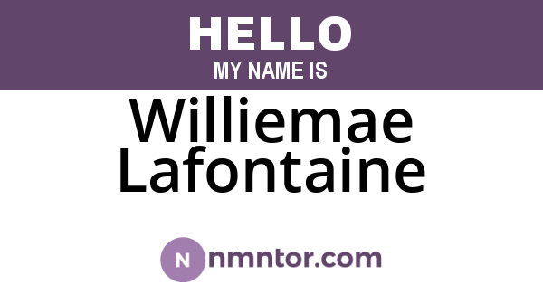 Williemae Lafontaine