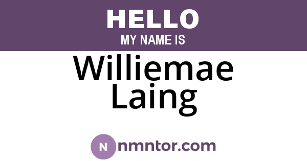 Williemae Laing