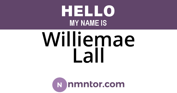Williemae Lall