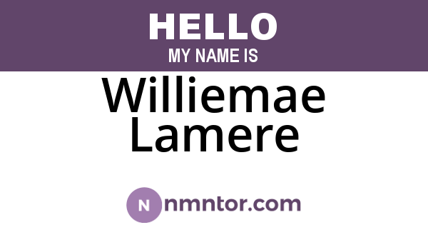 Williemae Lamere