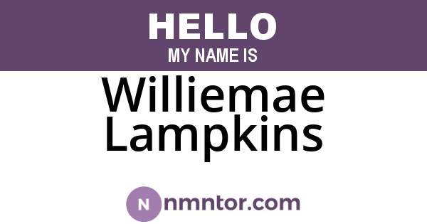 Williemae Lampkins