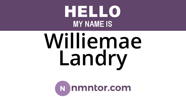Williemae Landry