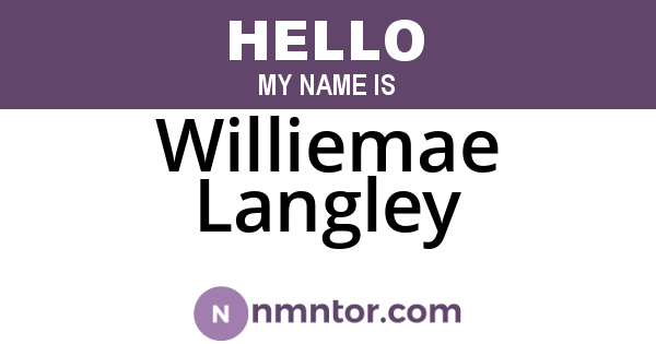 Williemae Langley