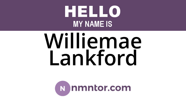 Williemae Lankford