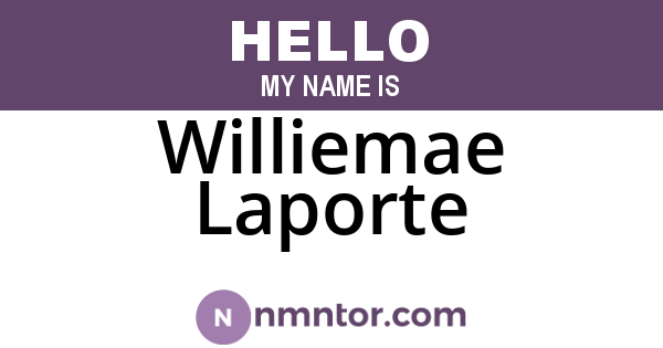 Williemae Laporte