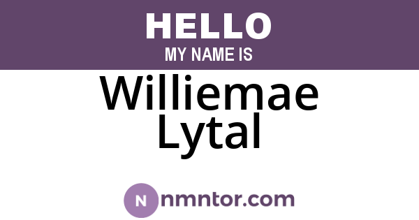 Williemae Lytal