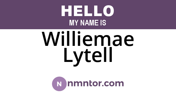 Williemae Lytell