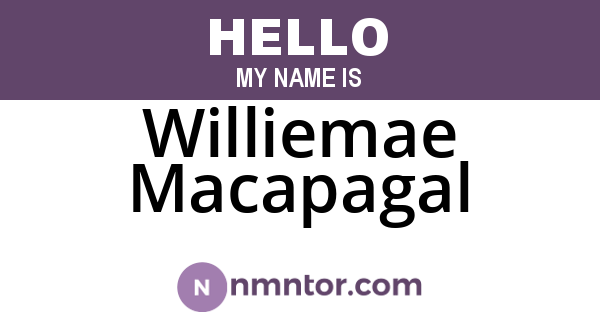 Williemae Macapagal