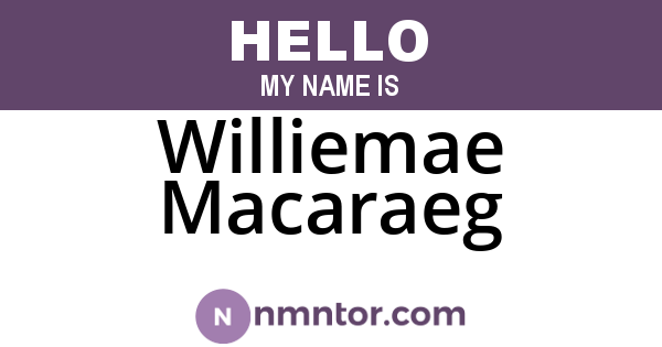 Williemae Macaraeg