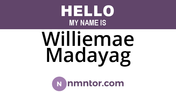 Williemae Madayag