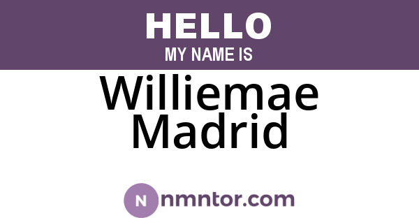 Williemae Madrid