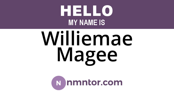 Williemae Magee